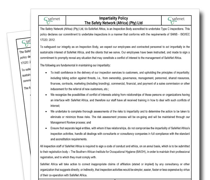 Impartiality Policy Statement